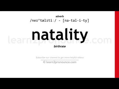 Произношение рождаемость | Определение Natality