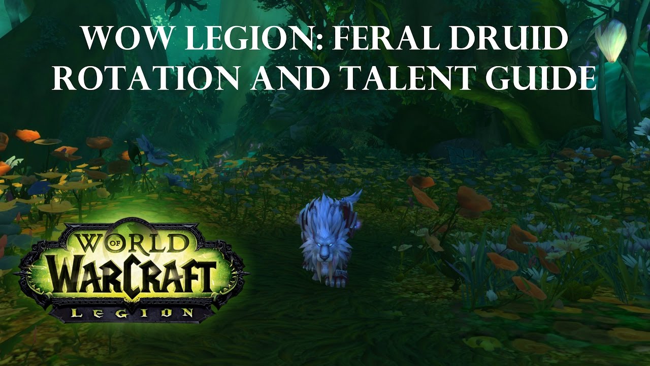 Wow Legion Feral Druid Rotation And Talent Guide YouTube