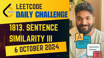 1813. Sentence Similarity III | Daily Challenge | 6 Oct 2024 | Java | POTD #dsa