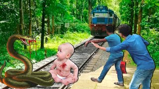 January 3, 2022 Anaconda & Baby Crying Train | Stops the Train | BeamNG.Drive | Train Simulator