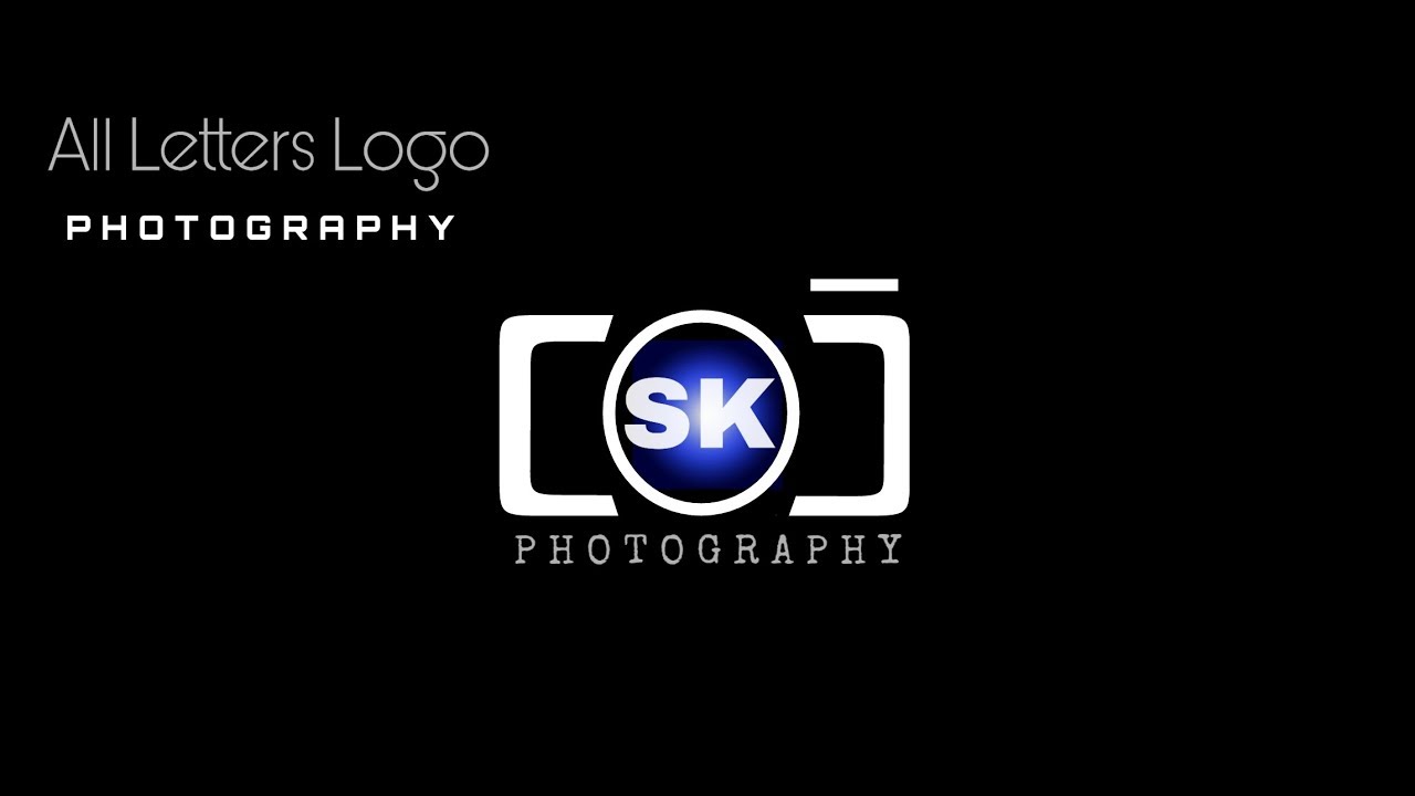 Logo Design Photography Sk Photography Logo Logo Design Picsart Youtube