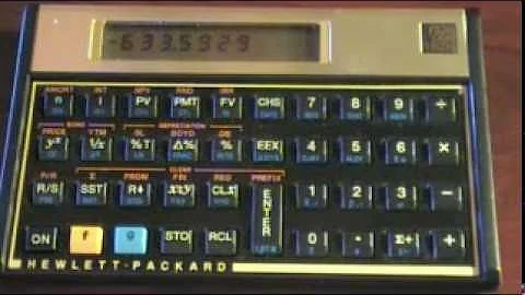 Time value of money calculations using the HP 12C calculator - part 1