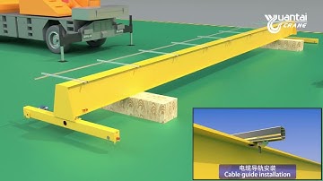 Single Girder Overhead Crane & Eot Crane Installation  from Planning to Assembly 3D Presentation