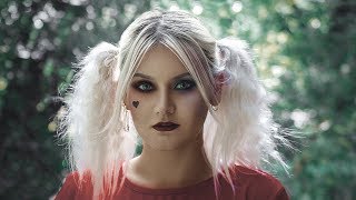 Harley Quinn hairstyle bun | How to bun your hair like the girl in the Suicide Squad movie