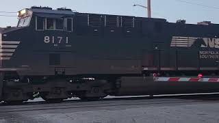 Just getting started 8171 Norfolk Southern on the move!  #trains