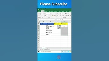 Excel Tips And Tricks || #Shorts || Excel Shortcut Keys  || Excel Shorts Video