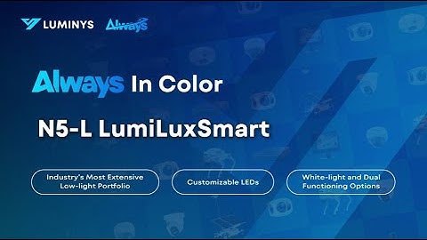 Always in Color: LumiLuxSmart – The Industry’s Most Extensive Low-Light Portfolio