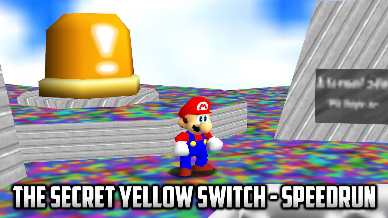 ⭐ Super Mario 64 - The Secret Yellow Switch - Speedrun (TAS) 