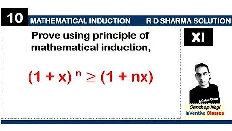 Example 5 Mathematical Induction| (1+x)^n greater or equal to ( 1+ nx)
