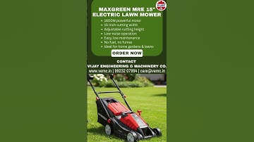 Transform Your Lawn in Minutes! MRE15 Electric Lawn Mower 💚