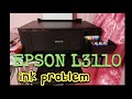 How to fix EPSON L3110 ink problem-missing colors