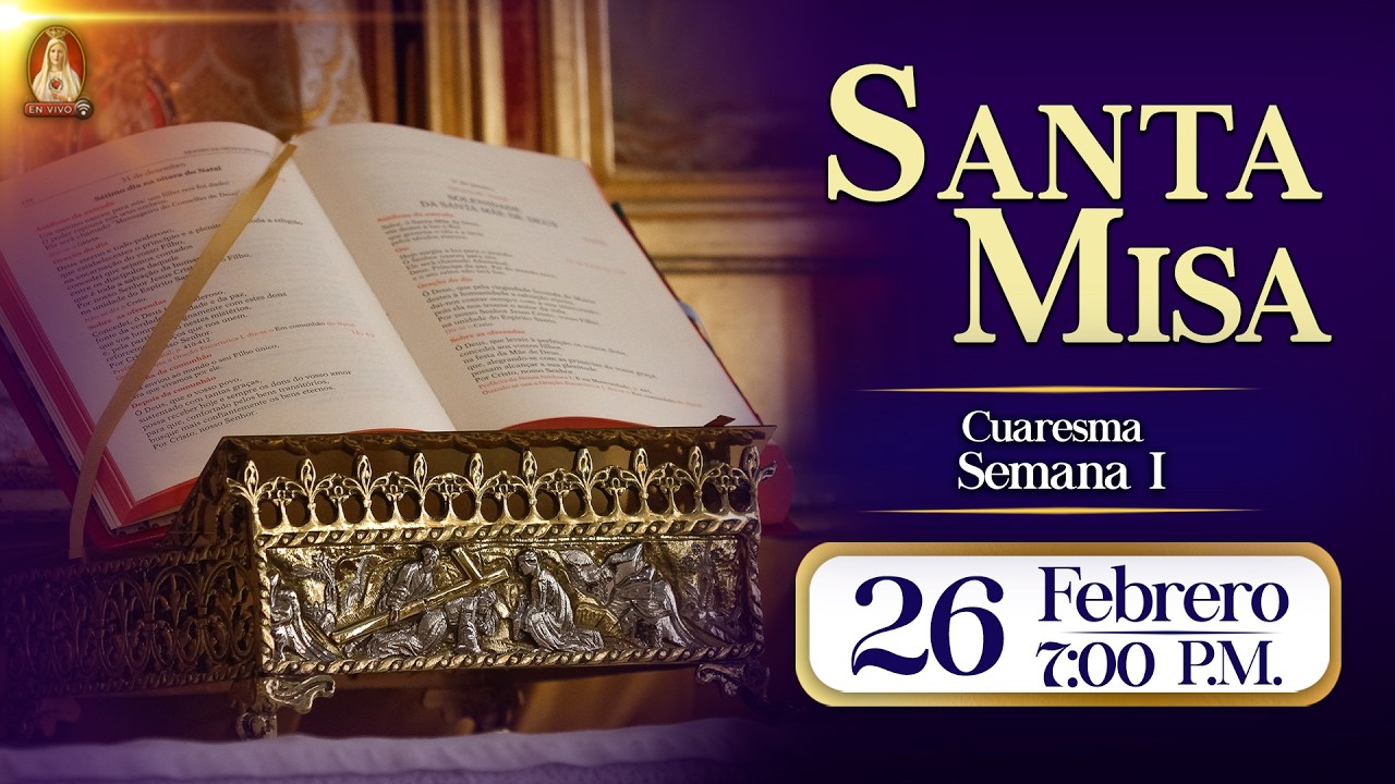 Santa Misa en Caballeros de la Virgen, 26 de febrero de 2026⚜️ 7:00 p.m