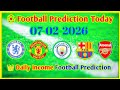FOOTBALL PREDICTIONS TODAY 07-02-2026 SOCCER PREDICTIONS TODAY PREMIER LEAGUE SERIE A ⚽