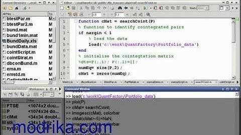 Introduction to the Implementation of Pairs Trading in MATLAB