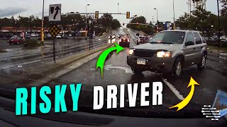 Driver Turns Left into Oncoming Traffic