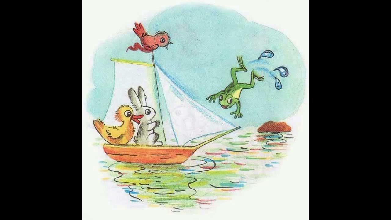 мультяшный рыбак в лодке. зайка в лодке. сказка сутеева кораблик. зайчики в лодке с добрым утром.