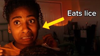 My attempt at an ASMR lice removal🐞😭