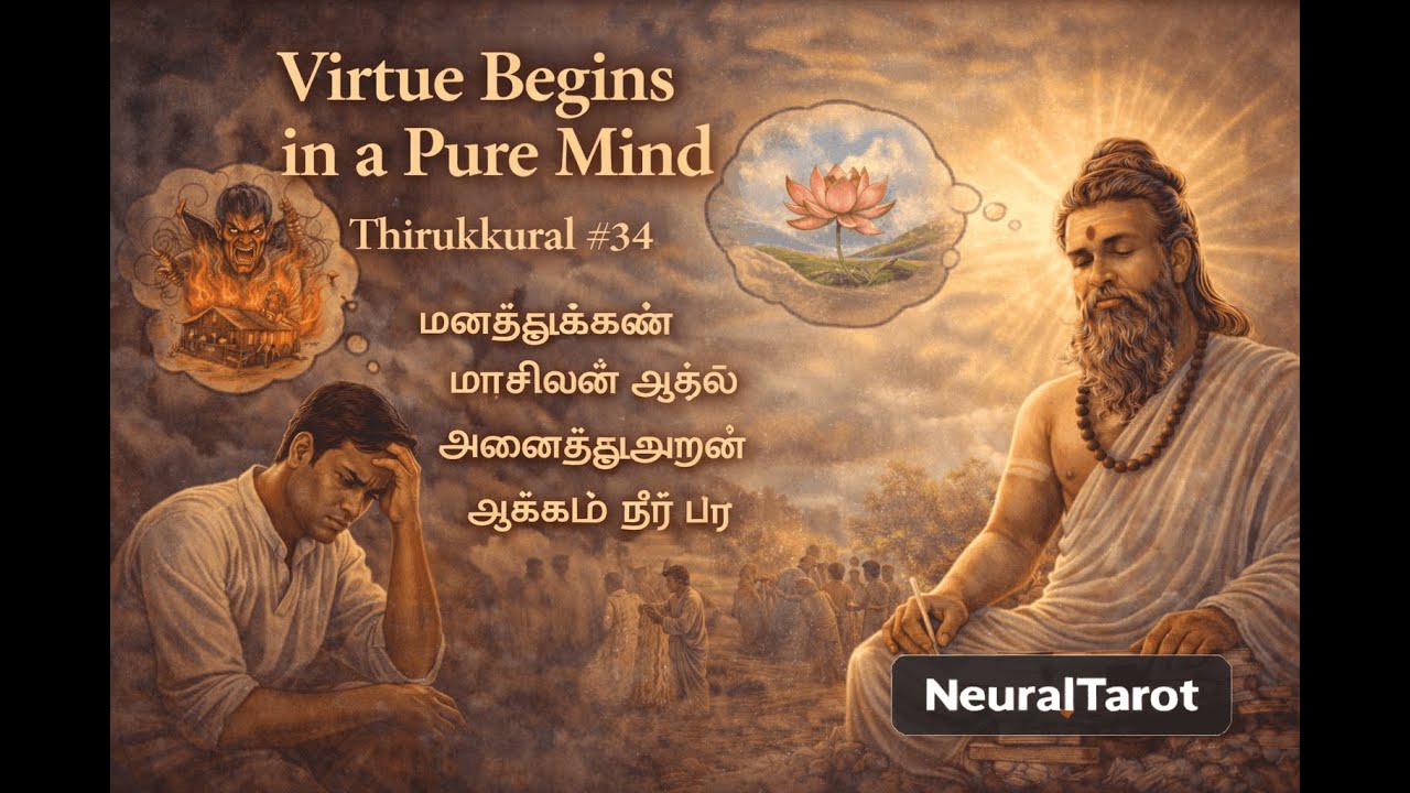 Thirukkural #34 – Virtue Begins in a Pure Mind | Tamil Wisdom