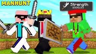 Minecraft Manhunt But I Can ONE HIT Hunters...