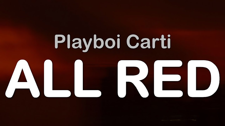 Playboi Carti - ALL RED (Clean Lyrics)