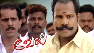 Vel | Vel Movie | Vel Tamil Movie Scenes | Suriya counter attacks Kalabhavan Mani | Surya Mass Scene