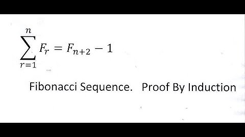 Sum of the first n Fibonacci numbers by induction.