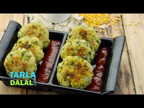 Poha Cutlet (Iron Rich) by Tarla Dalal