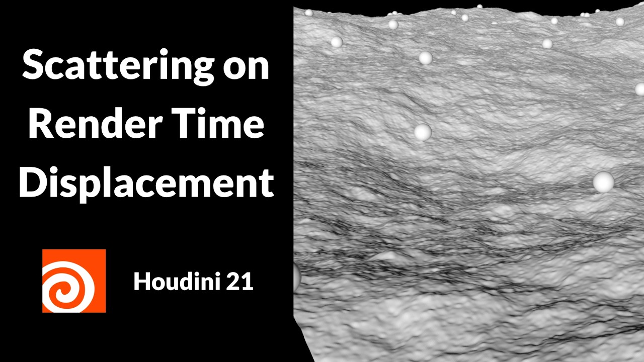 Scattering on Render Time Displacement | Houdini 21 - YouTube