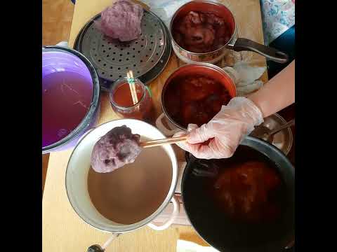 Как покрасить шерсть