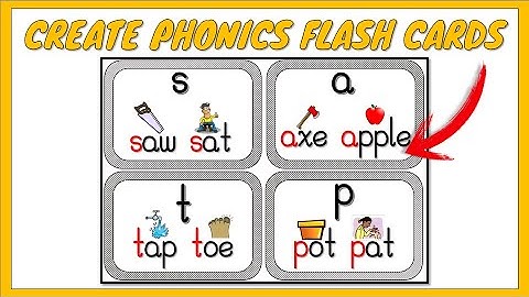 How To Create Phonics Flash Cards In Powerpoint