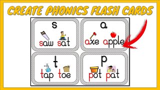 How To Create Phonics Flash Cards In Powerpoint