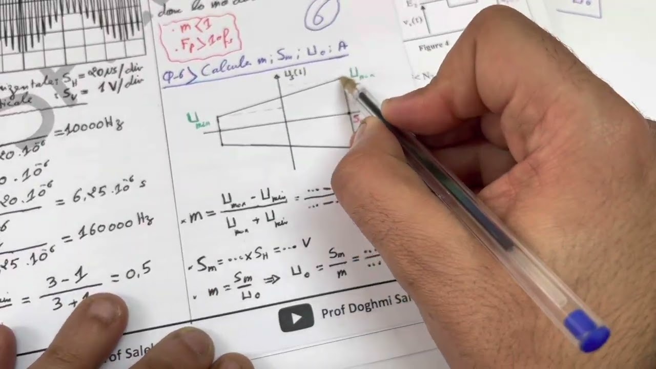 Exercice modulation national 2020 SM sessions rattrapage 2bac Pc et SM