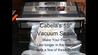 Cabela's 15'' CommercialGrade Vacuum Sealer  In use review