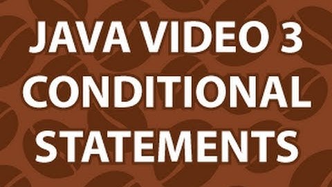 Java Video Tutorial 3