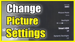 how to quickly change picture settings on inputs on amazon fire tv (fast tutorial)