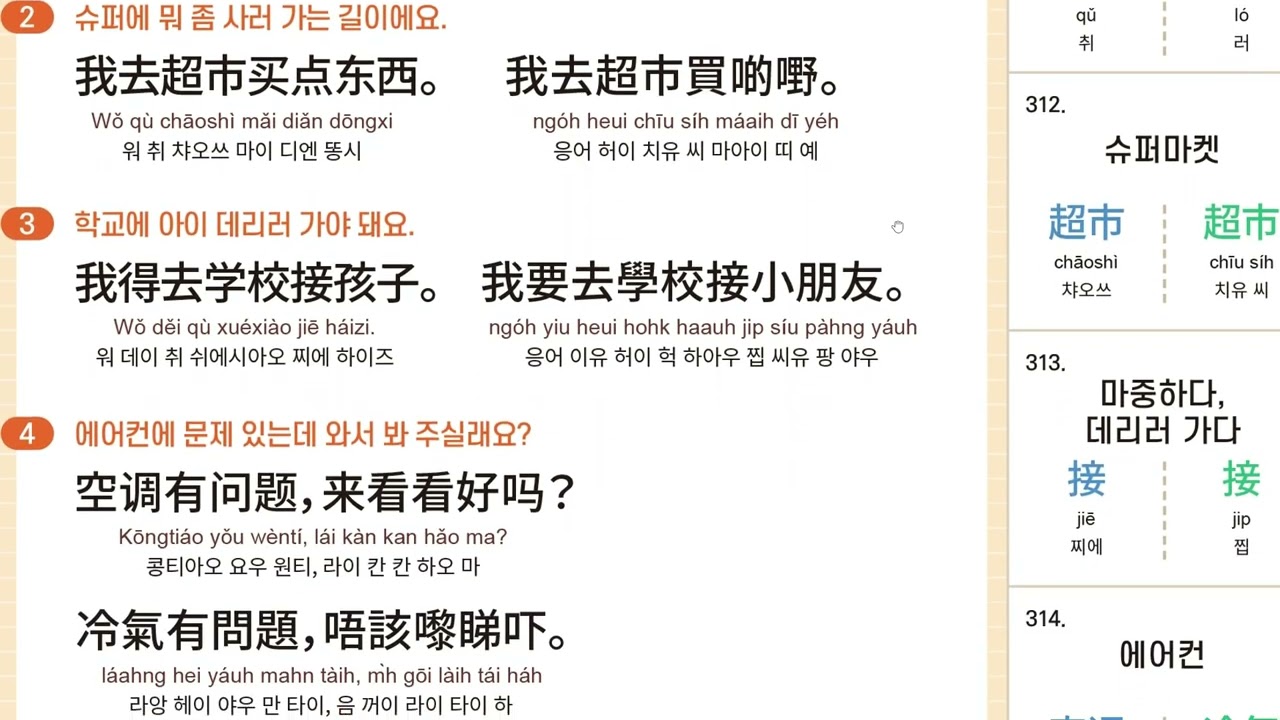 홍콩 필수 생활 광동어 - 연동문