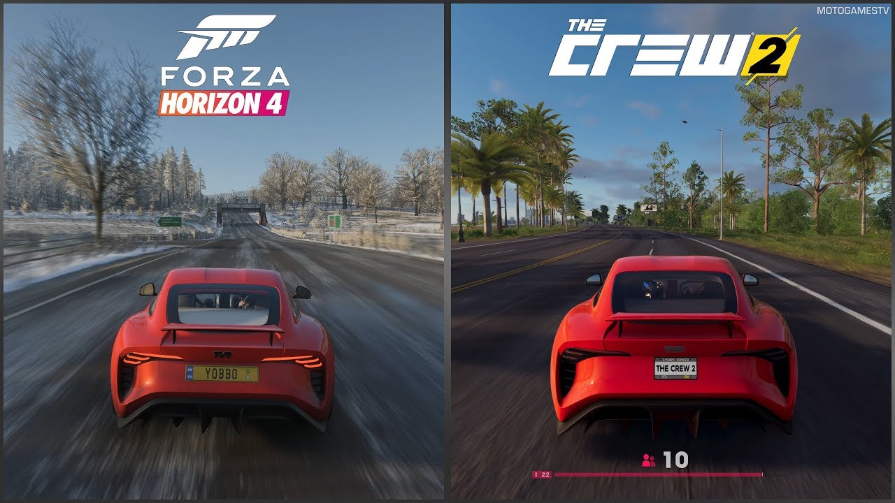 Forza Horizon 4 Vs The Crew 2 Tvr Griffith Sound Comparison Youtube