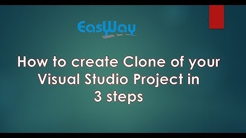 How to create Copy/Clone of your Visual Studio Website/Project.