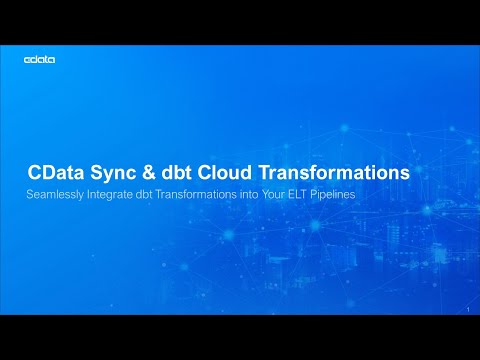 YouTube Thumbnail: How CData Sync Seamlessly Integrates dbt Cloud Transformations