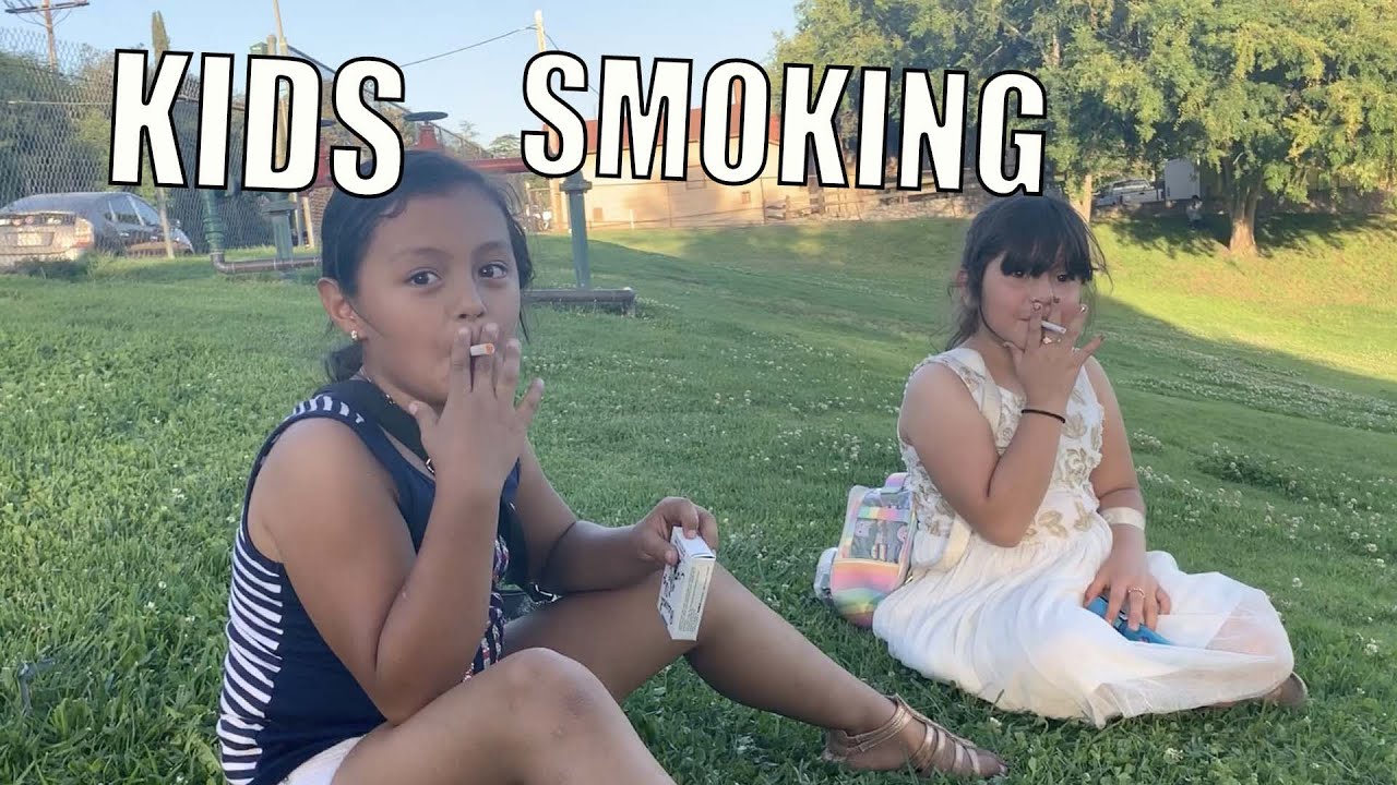 I Caught A 7 And 8 Year Old Smoking Gum In The Park!