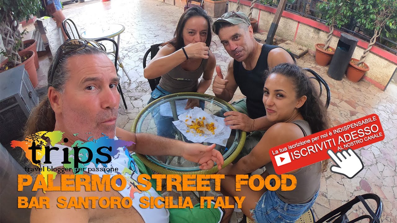 Street Food Palermo Bar Santoro Arancina Sicily Italy YouTube