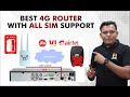 Best 4G LTE Router With All Sim Support With Live Demonstration | How to use 4G Routers