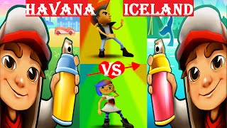 Subway Surfers: Havana (Spike) VS Iceland (Lucy) HD 
