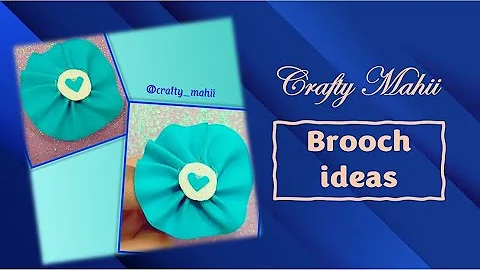 Brooch ideas ll DIY ll Tutorial ll #foamsheet craft ll #youtubeshorts #youtubeviralshorts