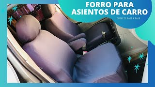 Como Hacer Forro Para Asientos De Carro How To Make A Car Seat Lining