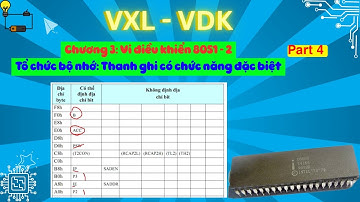 Chương 3: Vi điều khiển 8051 - 2: Tổ chức bộ nhớ: Thanh ghi có chức năng đặc biệt (04)