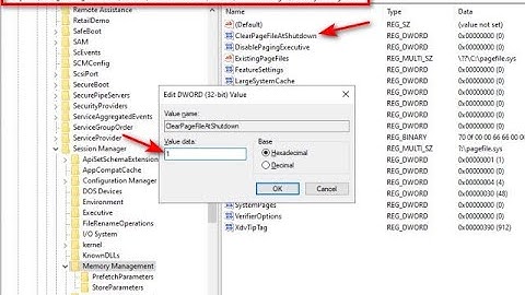 How to Clear Virtual Memory Page File at Shutdown in Windows