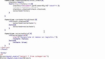 Eliminacion de Varios Registros Con Checkbox En PHP Parte 2 de 2/2
