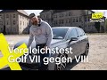 VW Golf 7 und Golf 8: Vergleichstest der deutschen Urgesteine