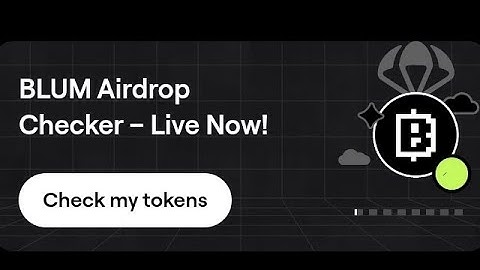 Blum checker is now live (Check your $BLUM Allocation)